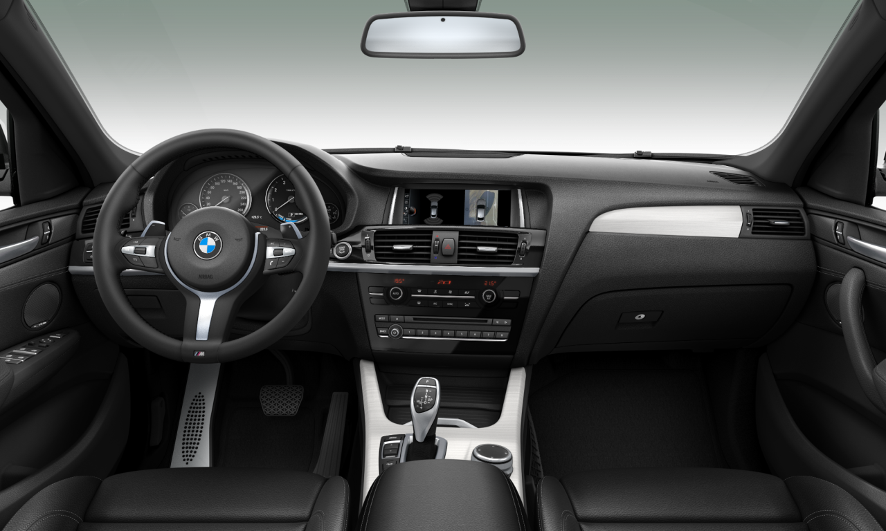 Interior of BMW X4 xDrive35i (F26), VIN WBAXW520000S46969