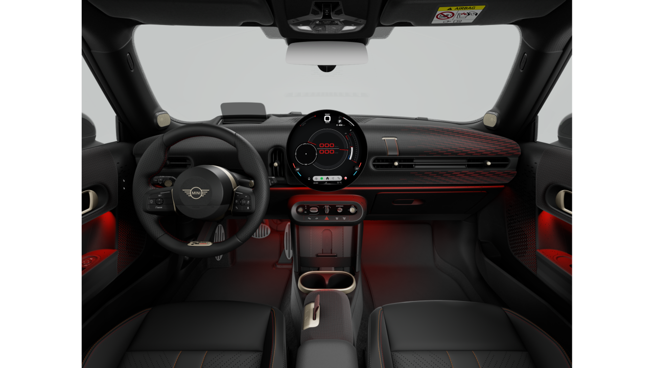 Interior of BMW MINI John Cooper Works (F66), VIN WMW32GD0502X25024