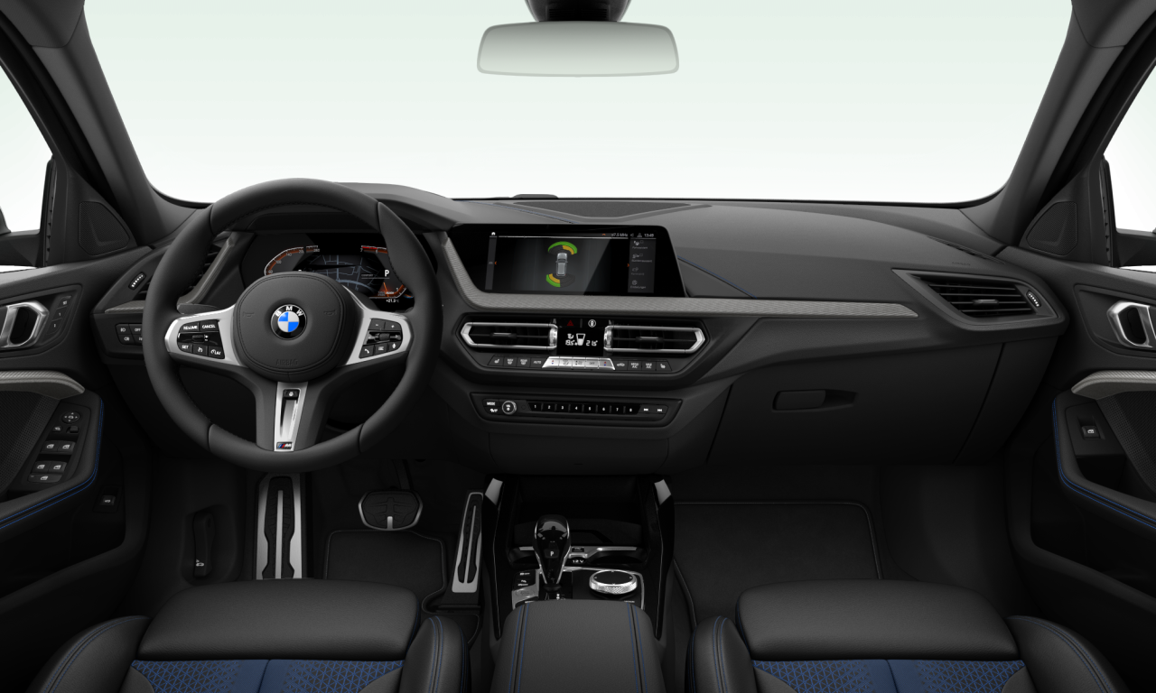 Interior of BMW 118i (F40), VIN WBA7K320707M87886