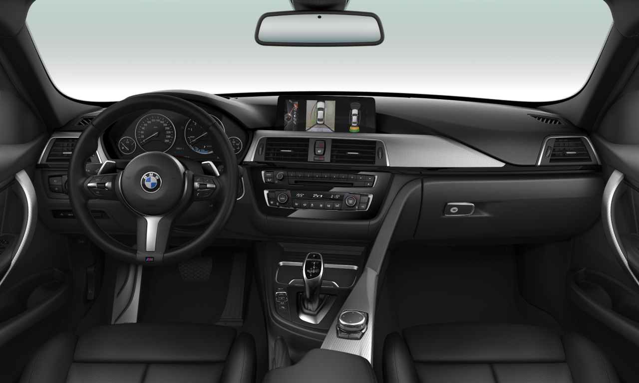 Interior of BMW 330i (F30 (MUE)), VIN WBA8A76090NT30462