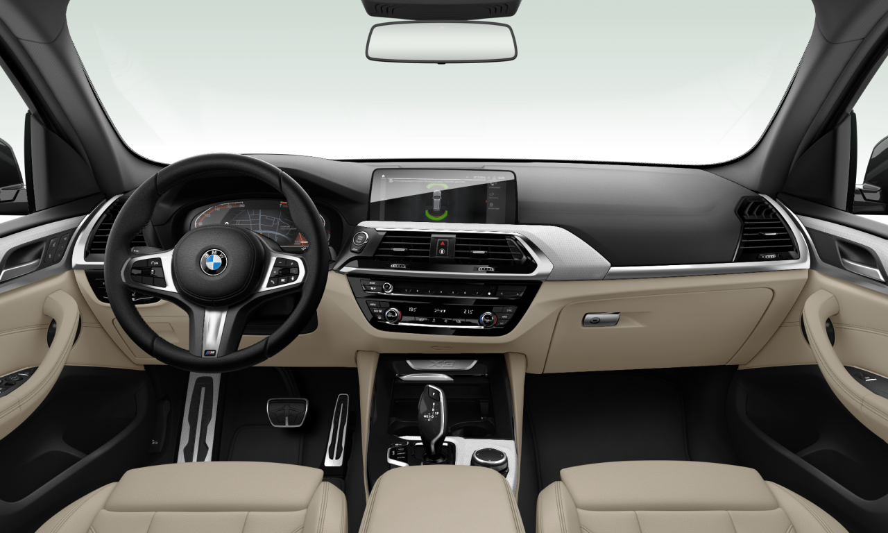 Interior of BMW X3 sDrive20i (G01), VIN WBATS76080N040351
