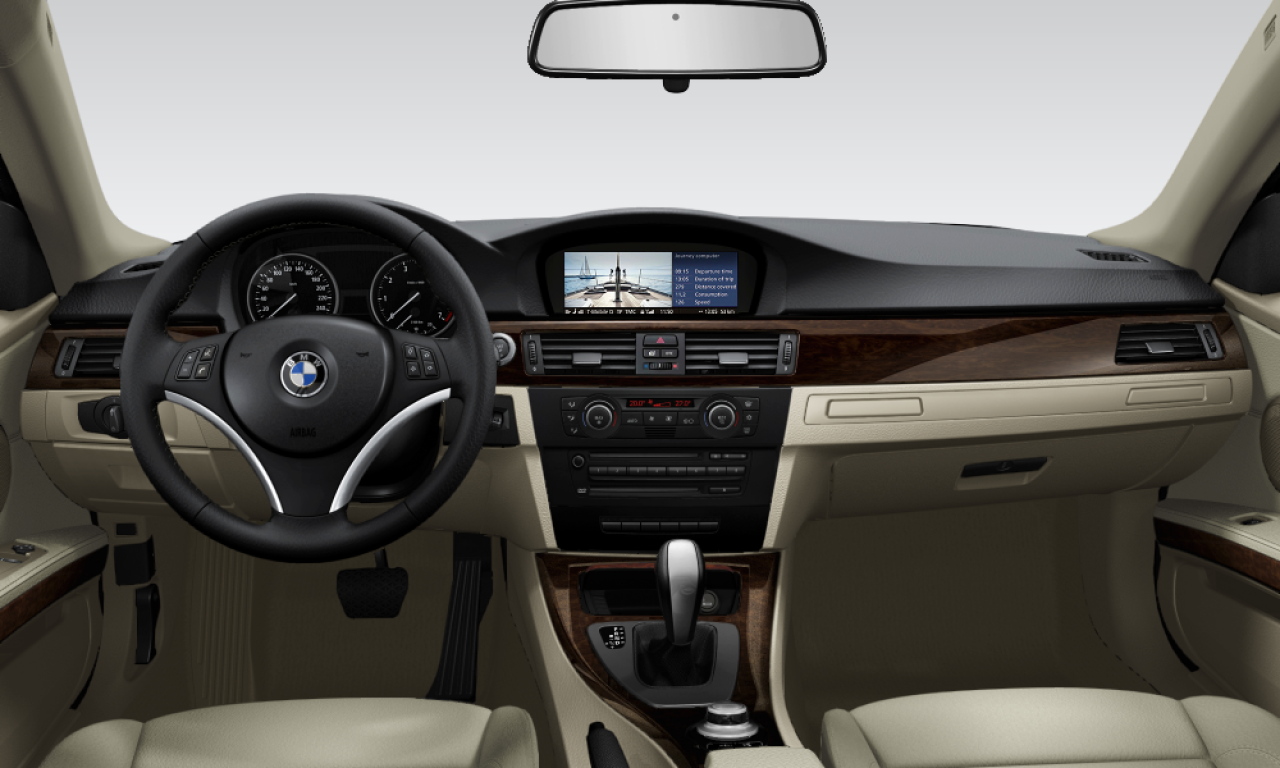 Interior of BMW 325i (E92), VIN WBAWB32080PU85091
