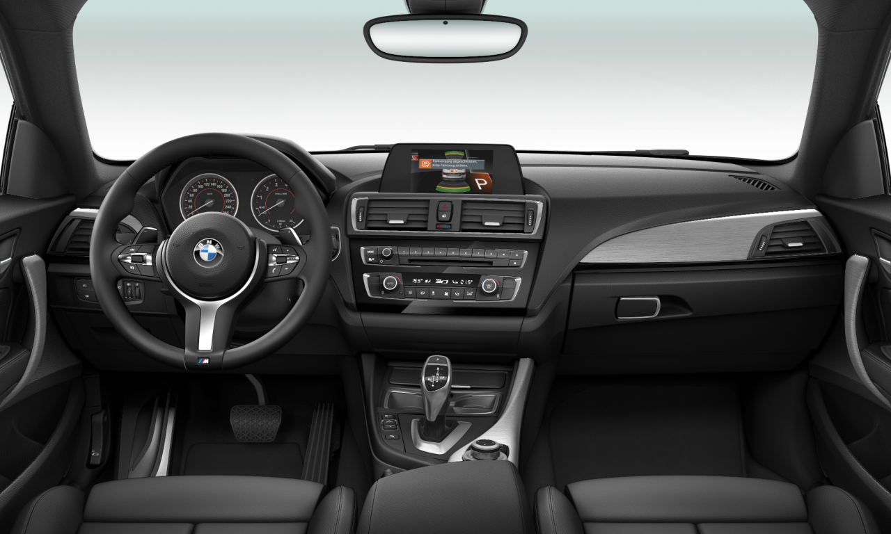 Interior of BMW 220i (F22), VIN WBA1J12030V467577