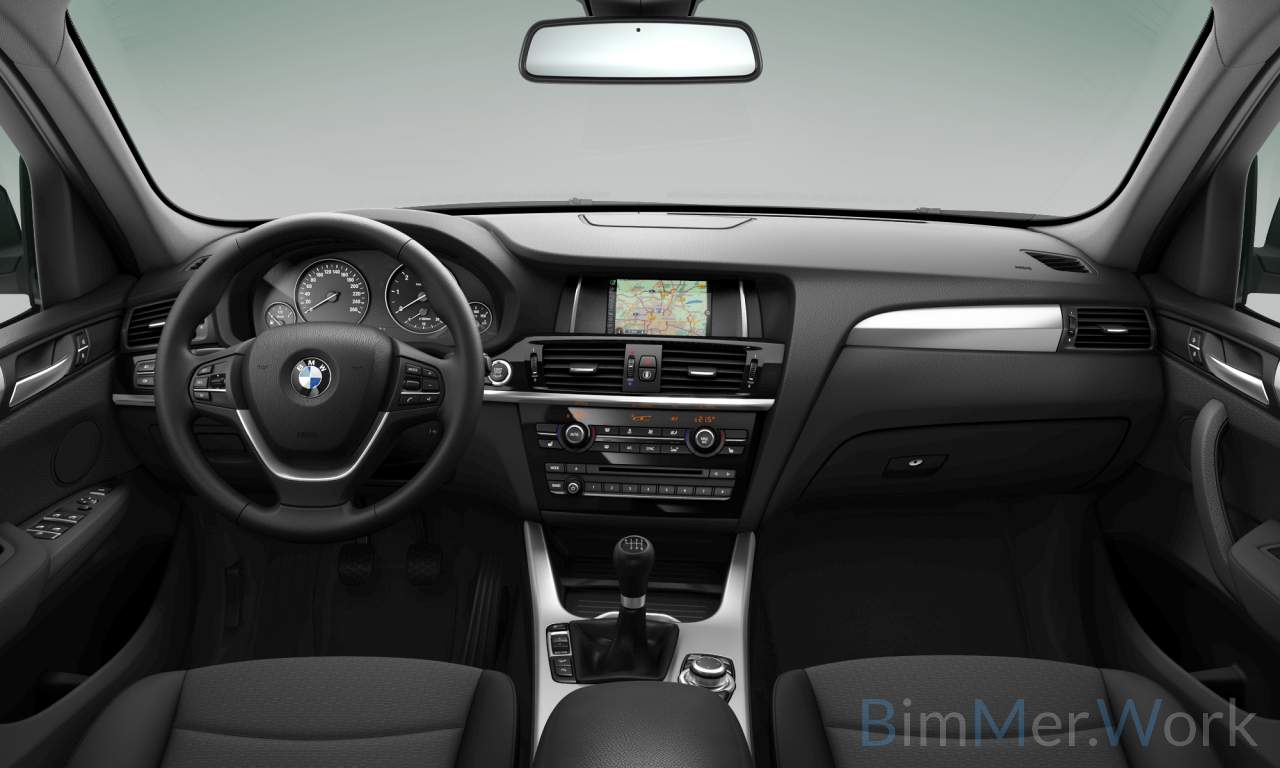 Interior of BMW X3 xDrive20d (Sports Activity Vehicle (5 Doors)), VIN WBAWZ510400M35855