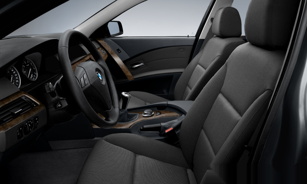 Interior of BMW 530d (E60), VIN WBANC710X0B827218