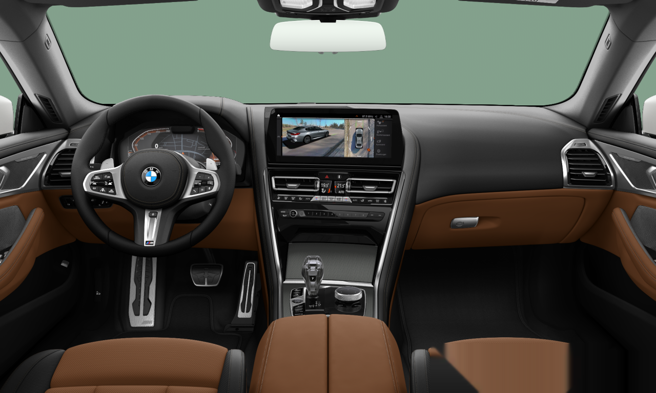 Interior of BMW 840d xDrive (G16), VIN WBAGW01090CN66150
