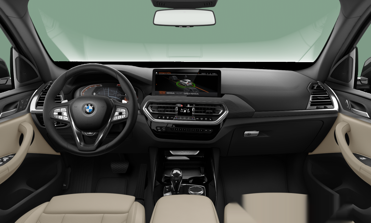 Interior of BMW X3 xDrive30i (G01 (MUE)), VIN 5UX53DP07R9W87477