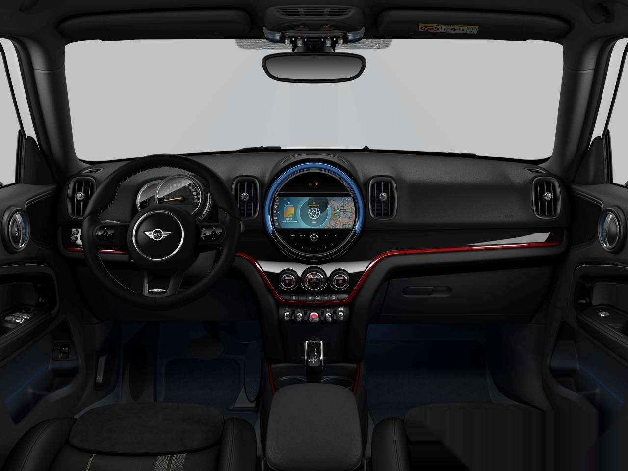 Interior of BMW MINI Cooper (Sports Activity Vehicle (5 Doors)), VIN WMW21BR0903R57680
