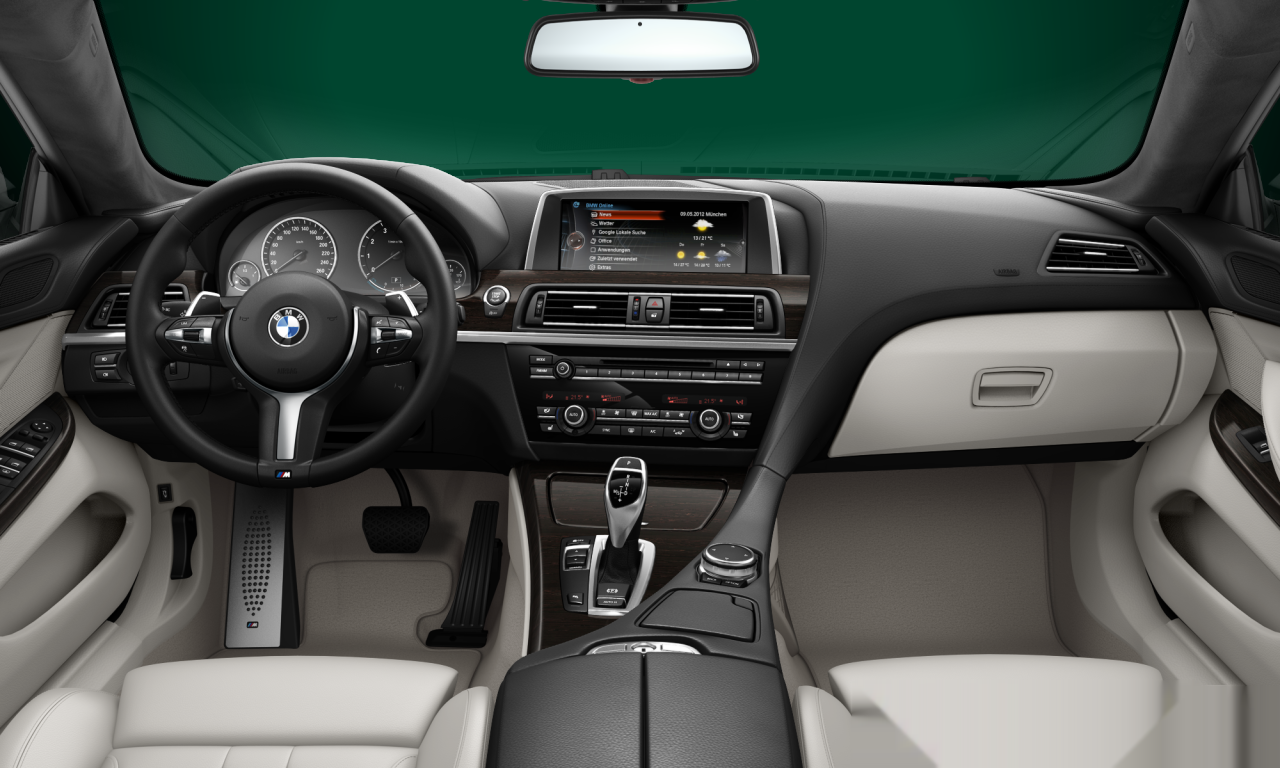Interior of BMW 640i (F06), VIN WBA6A0102ED590723
