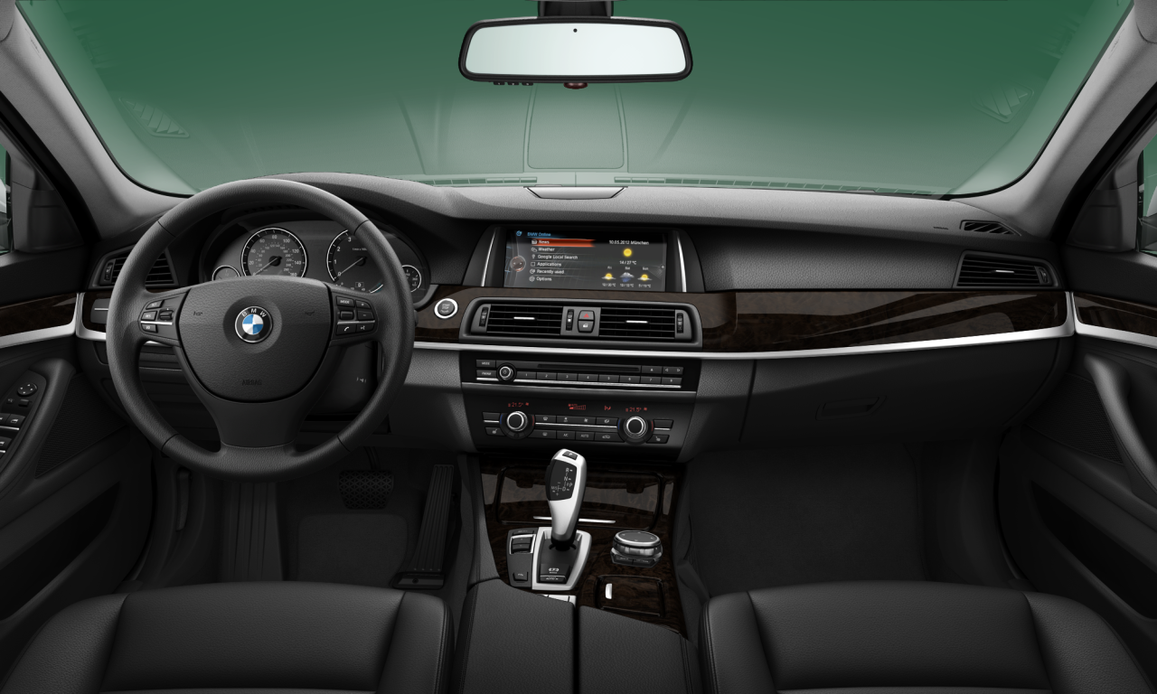 Interior of BMW 535i (F10 (MUE)), VIN WBA5B1C5XED483216