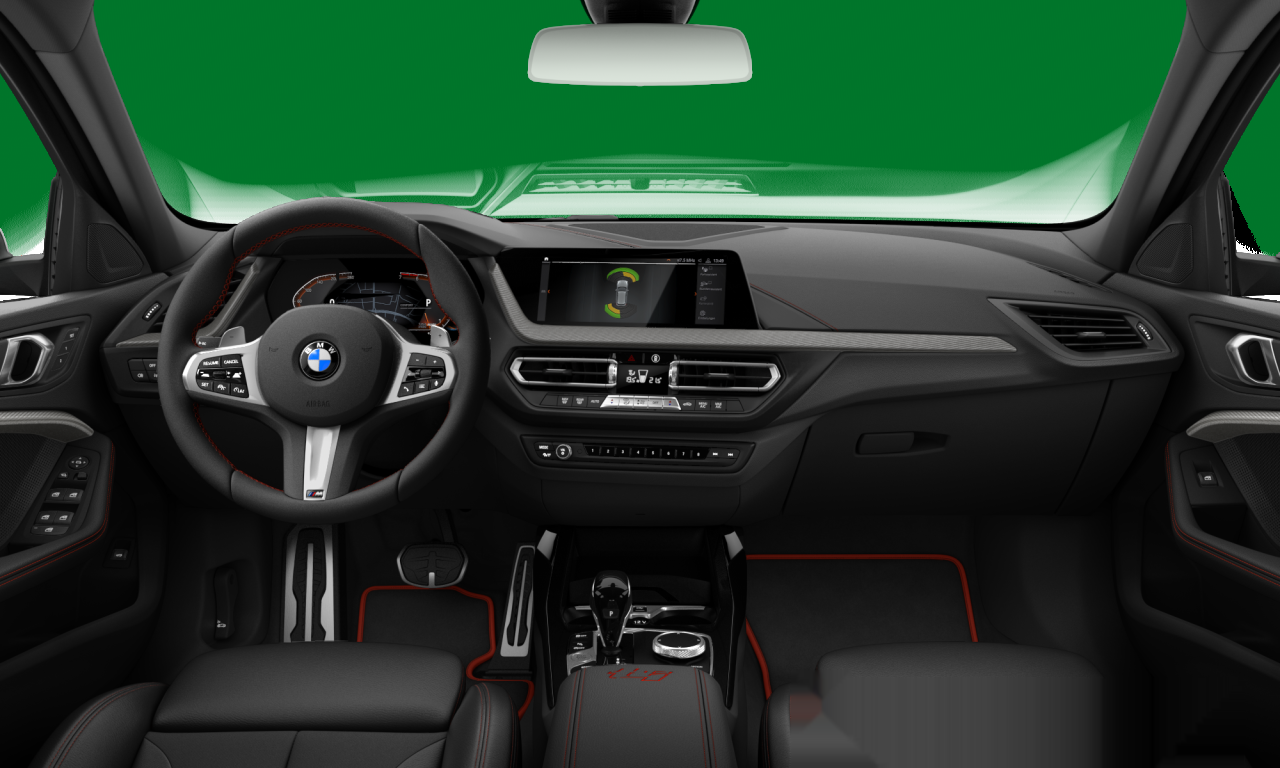 Interior of 2023 BMW 128ti (F40), VIN WBA7L320907N32596