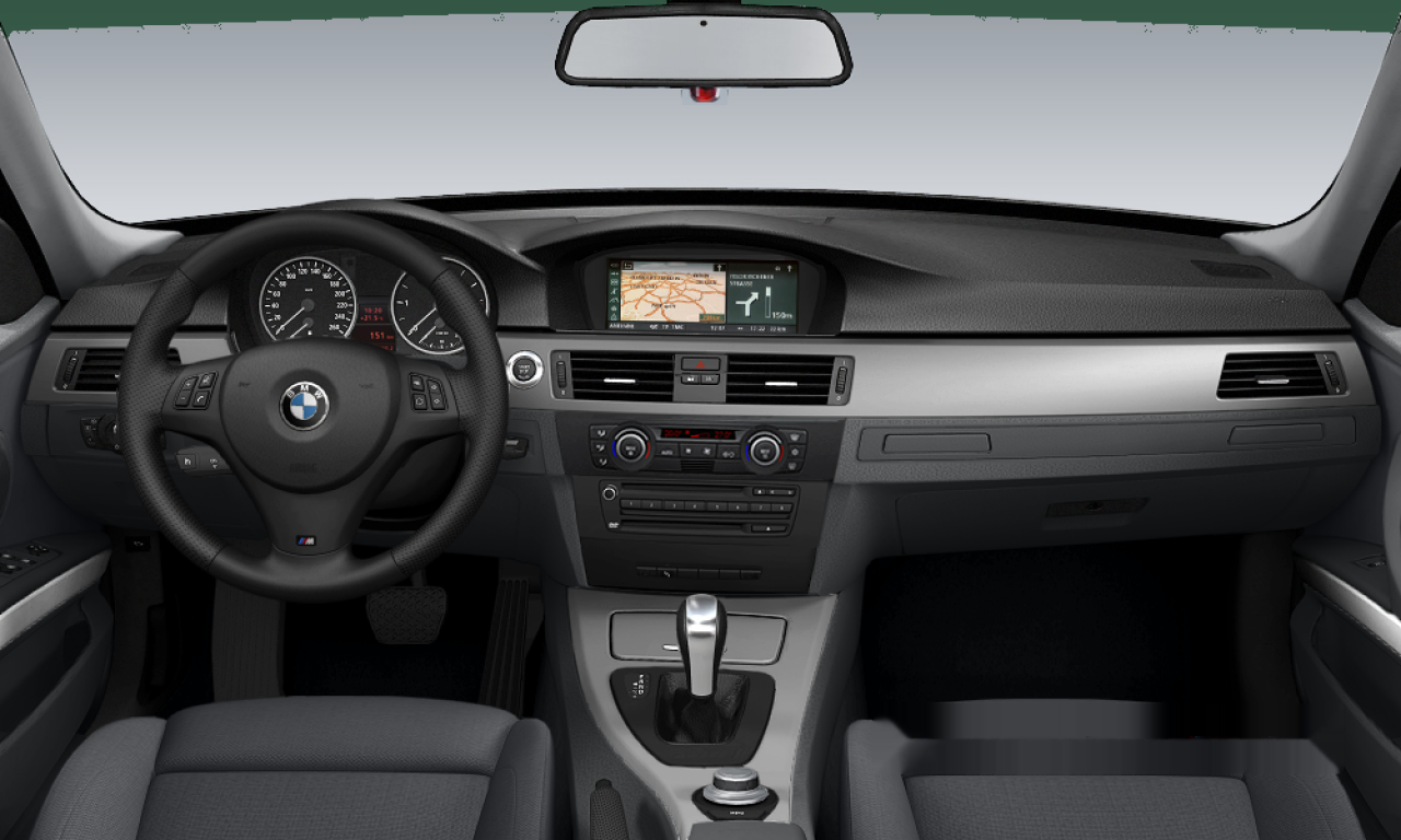 Interior of BMW 330d (E90), VIN WBAVC91010F000096
