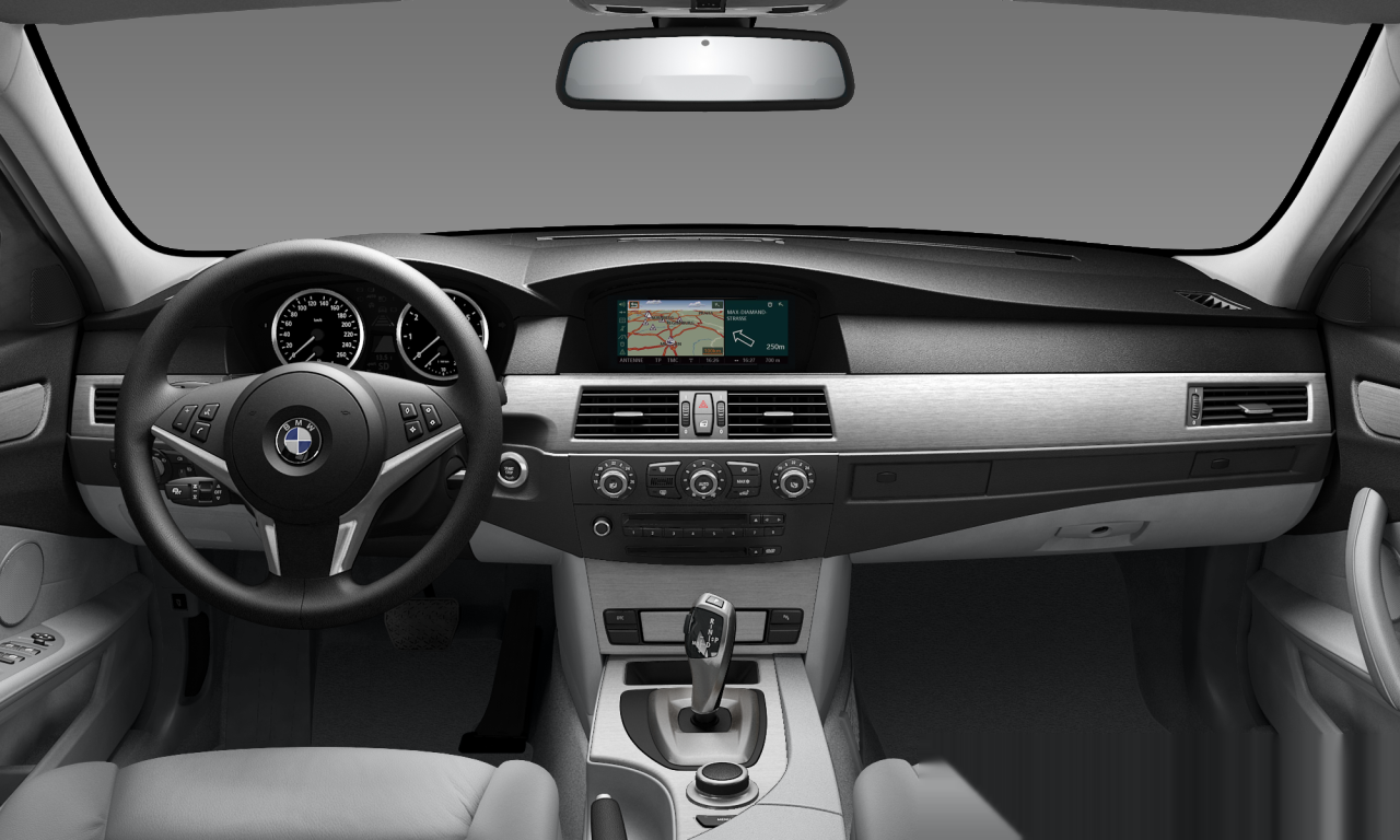 Interior of 2007 BMW 530i (E60 (MUE)), VIN WBANU91038CT25536