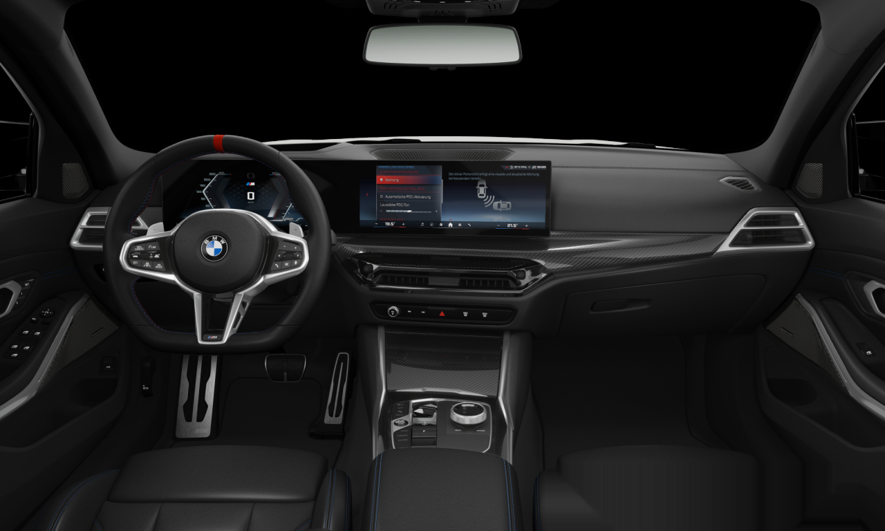 Interior of BMW M340i xDrive (G21 (MUE)), VIN WBA82FY080FW93866