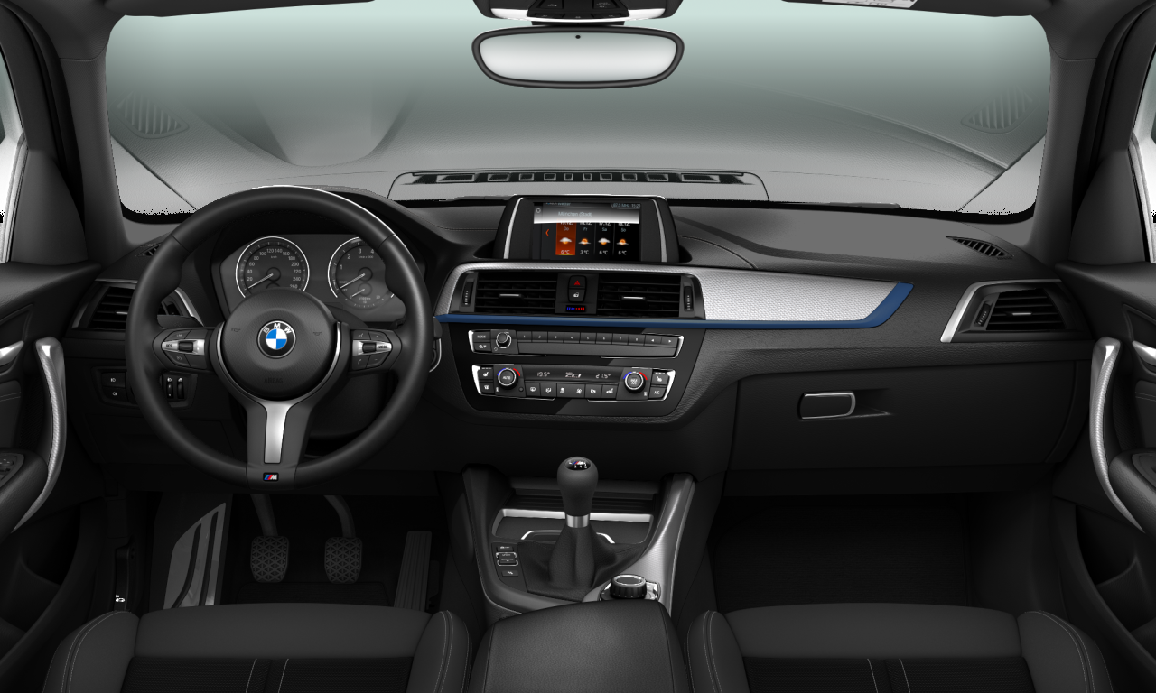 Interior of BMW 118i (F20 (MUE)), VIN WBA1R510X07D34405