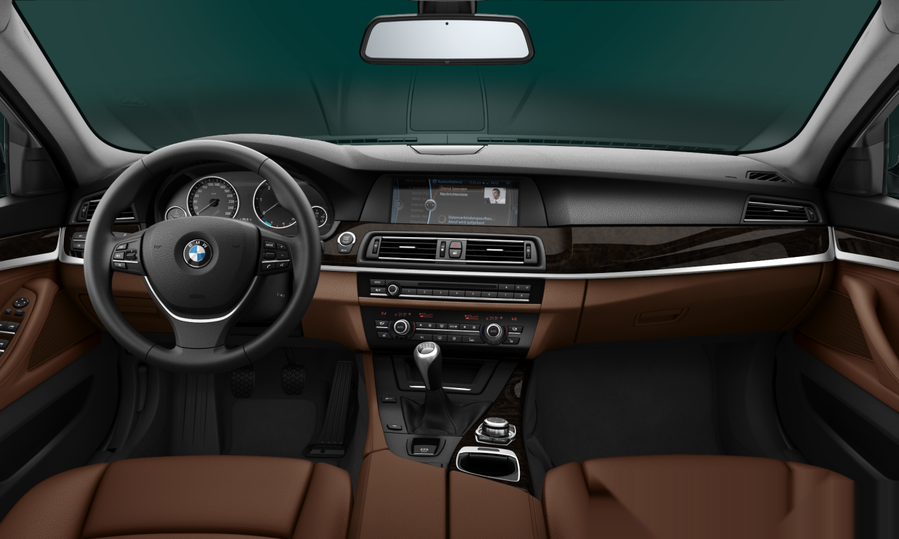 Interior of BMW 525d (F10), VIN WBAFW31060C667014