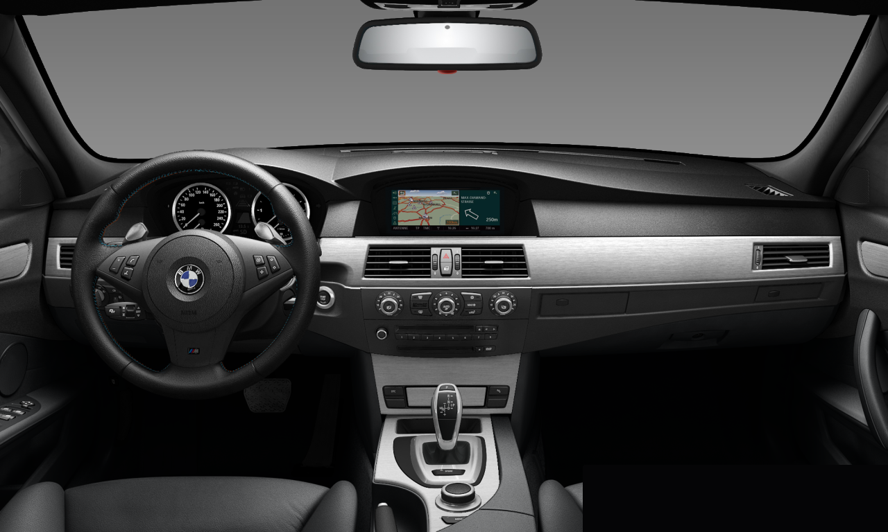 Interior of BMW 530d (E60 (MUE)), VIN WBANX71080CS64054