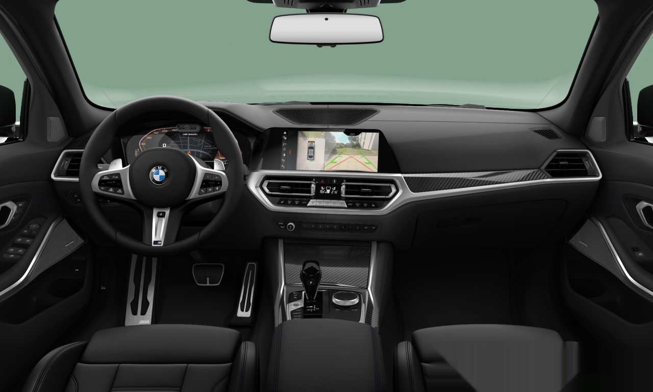 Interior of BMW M340i xDrive (G20), VIN WBA5U9C05NFL90119