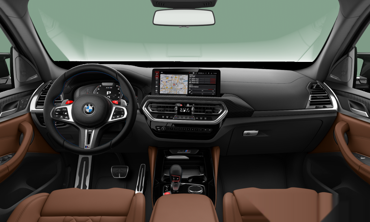 Interior of 2022 BMW X3 M (F97 (MUE)), VIN WBS12EC0509N51035