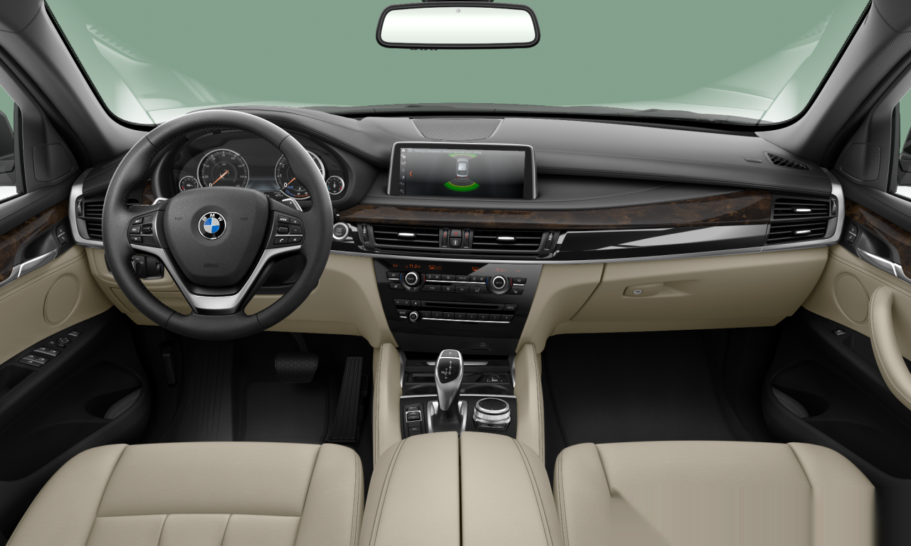 Interior of BMW X6 sDrive35i (F16), VIN 5UXKU0C55K0S97708