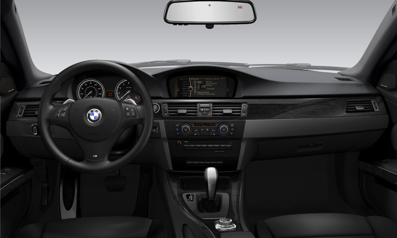 Interior of BMW 335i (E92 (MUE)), VIN WBAKG7C50BE599098