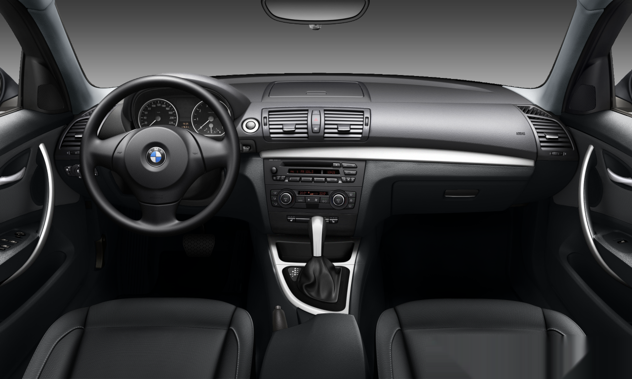 Interior of 2008 BMW 116i (E87 (MUE)), VIN WBAUE31080E079856