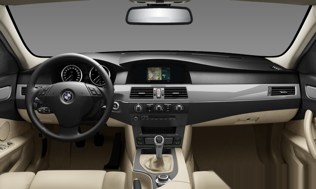 Interior of BMW 520d (E60 (MUE)), VIN WBANX31030CW73524