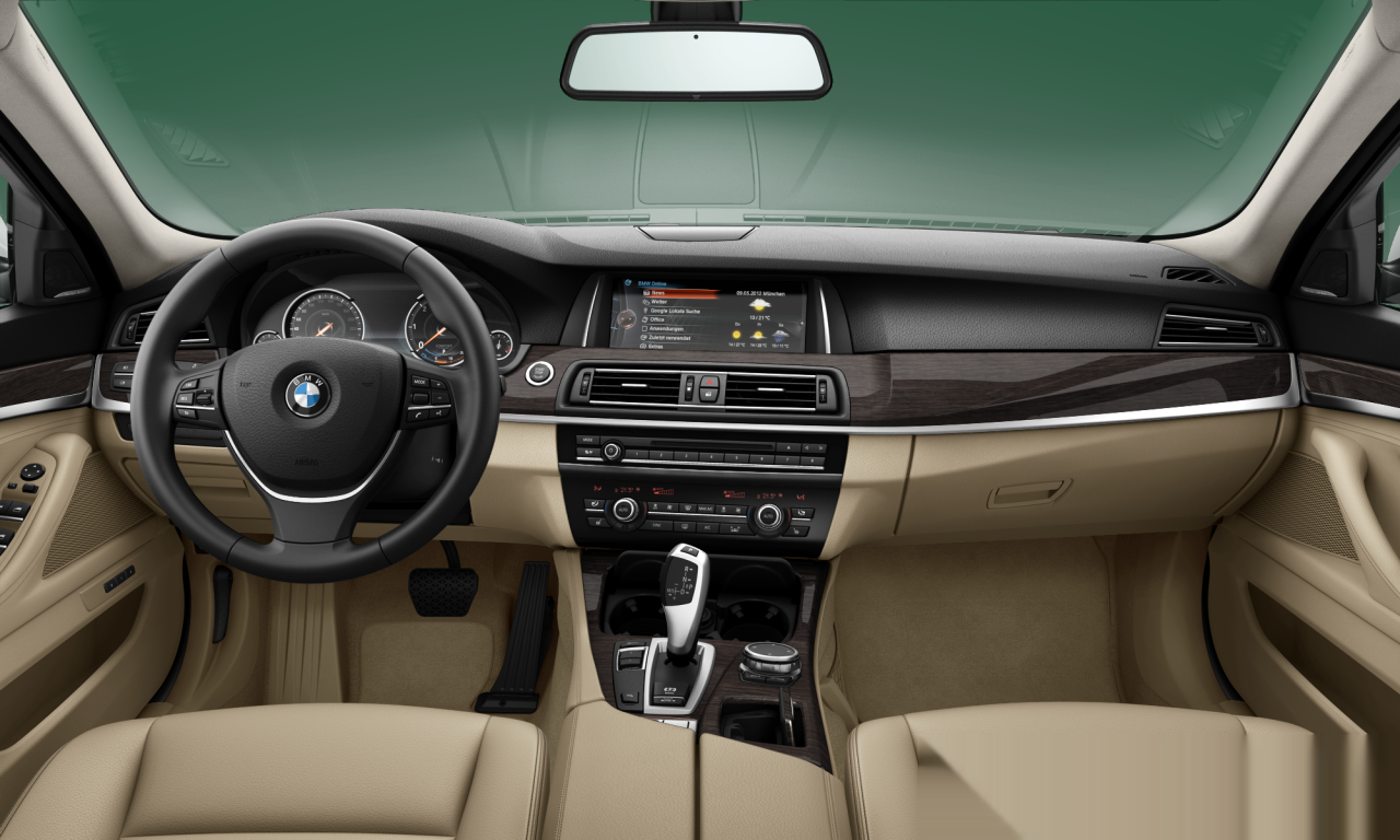Interior of BMW 520d (F10 (MUE)), VIN WBA5C3109ED767159