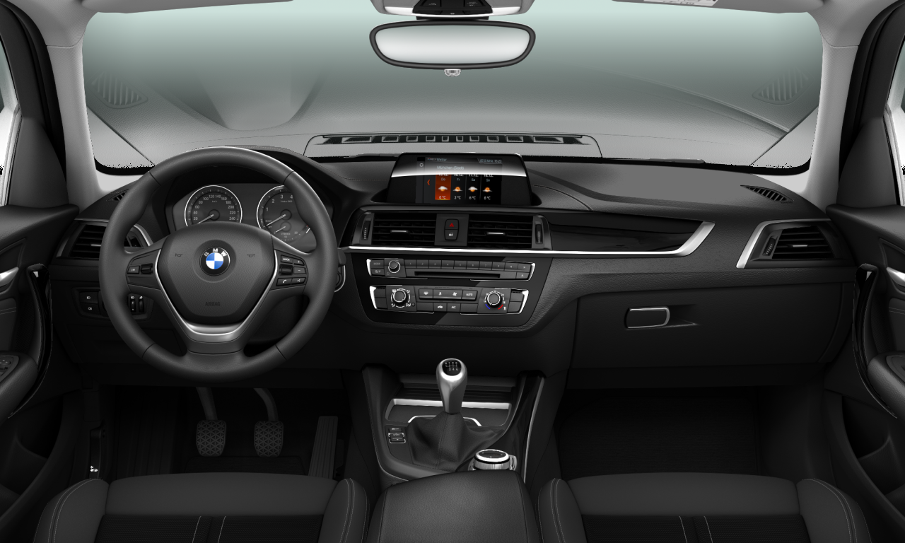 Interior of BMW 118i (F20 (MUE)), VIN WBA1R520105J73370