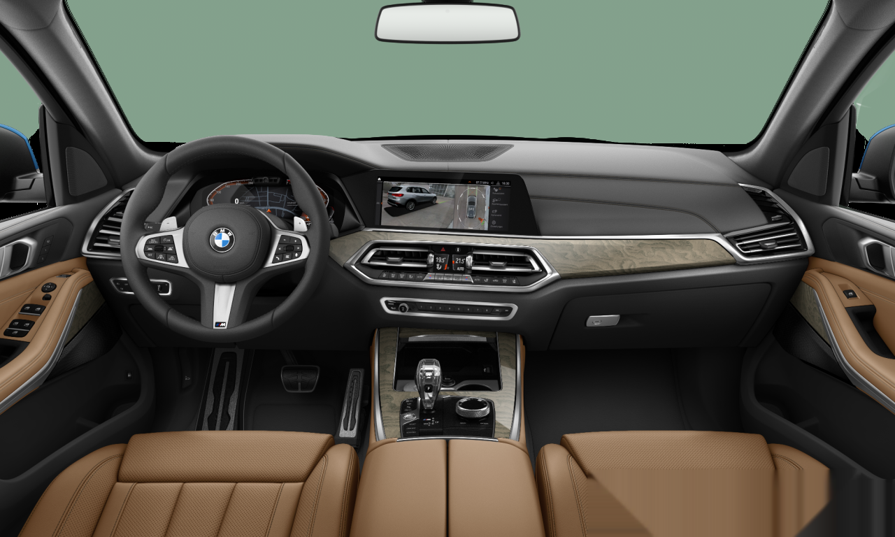 Interior of 2021 BMW X5 xDrive40i (G05), VIN WBXCR6A07N9J61116
