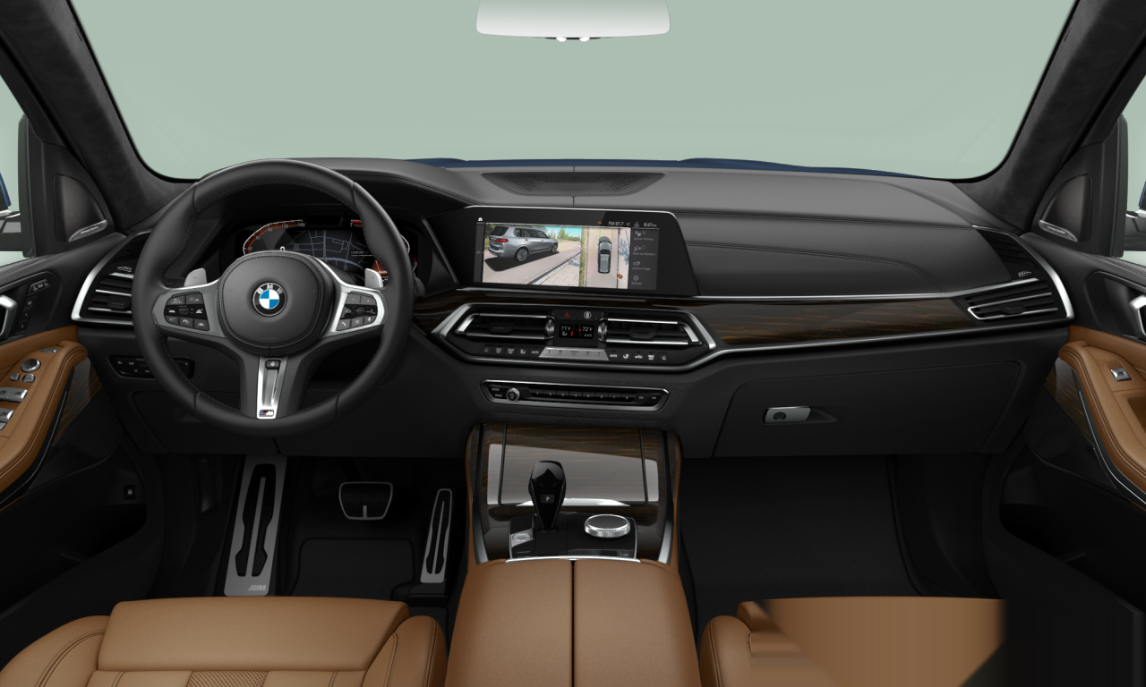 Interior of BMW X7 xDrive40i (G07), VIN 5UXCW2C05M9F95398