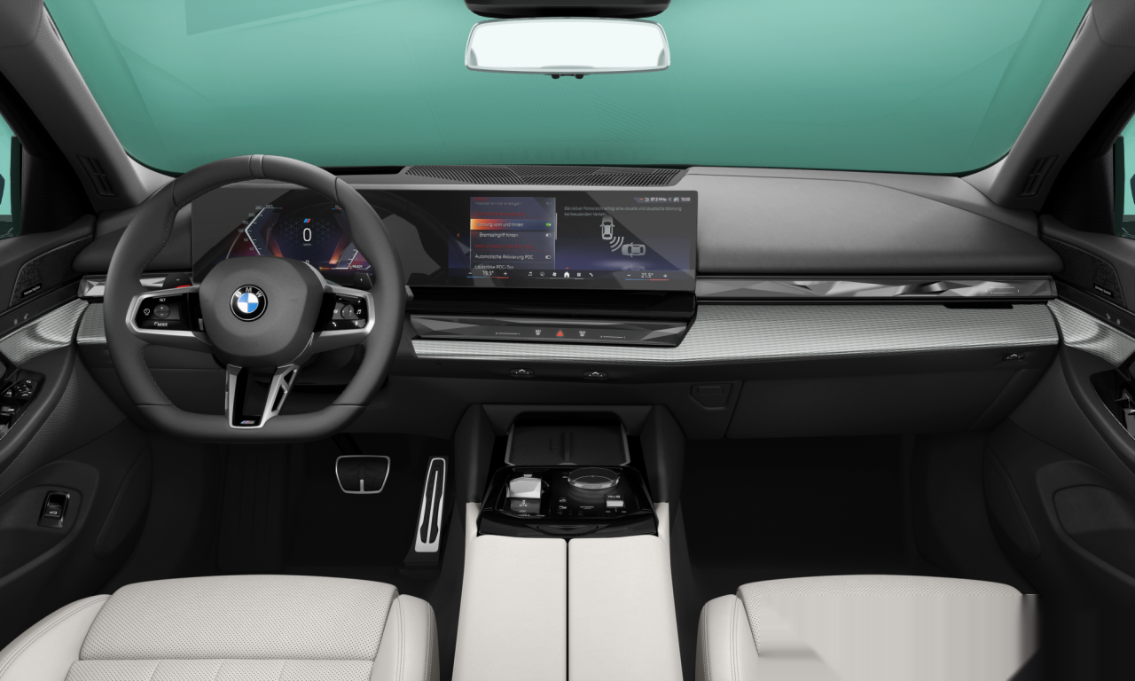 Interior of 2025 BMW 520i (G60), VIN WBA21FJ09TCW64966