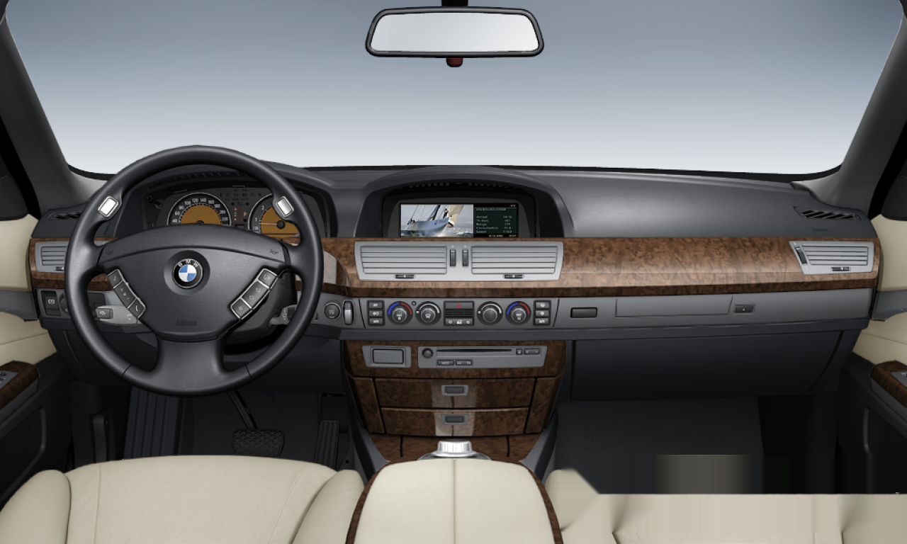 Interior of BMW 730Li (E66), VIN WBAHN21036DS86780