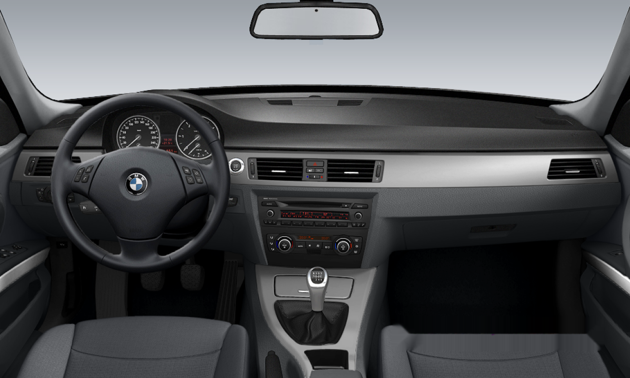 Interior of BMW 318d (E91), VIN WBAVW11020A276499