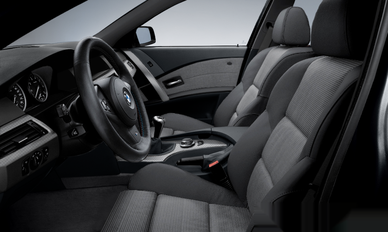 Interior of BMW 530i (E60), VIN WBANE71080CF80384