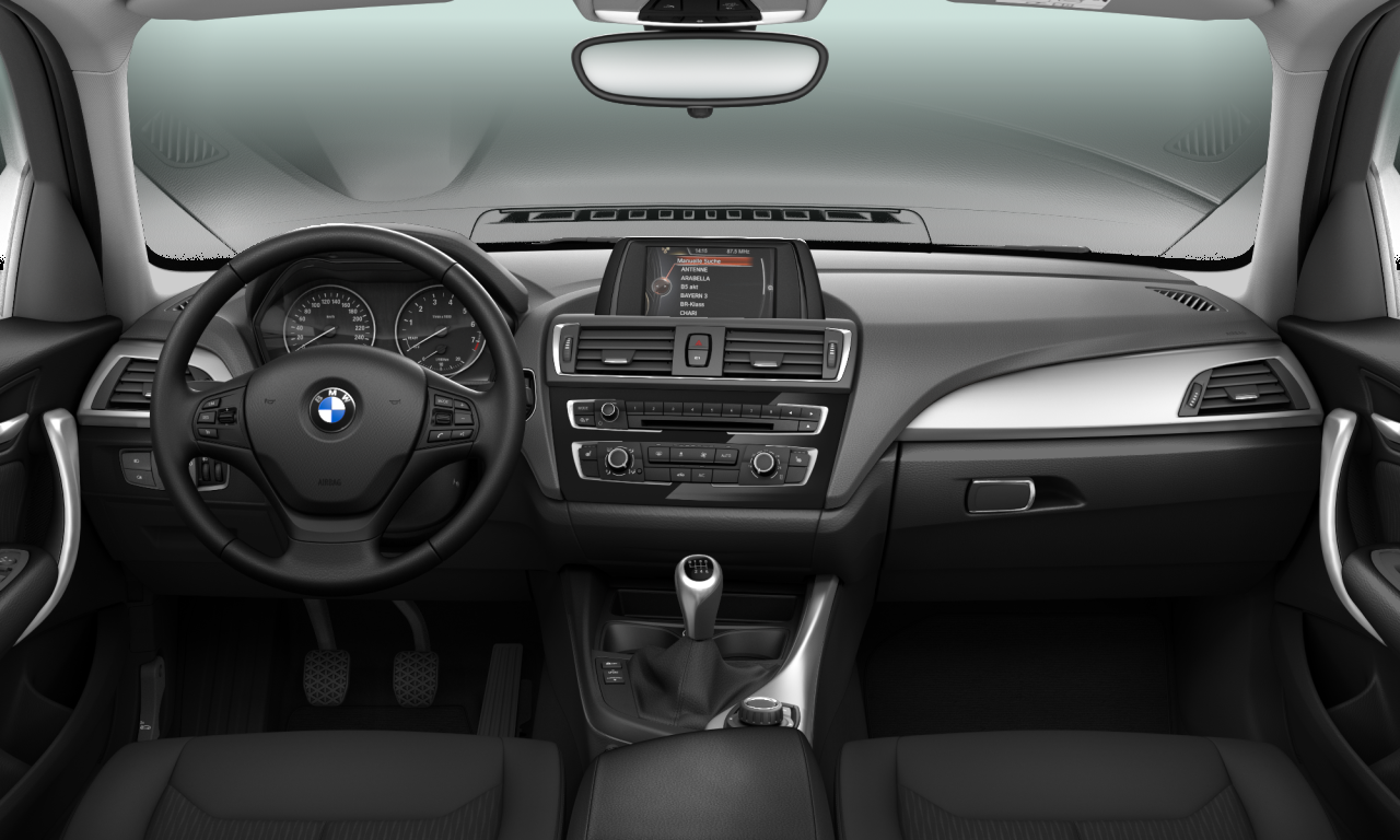 Interior of BMW 116i (F20 (MUE)), VIN WBA2R110005D63212