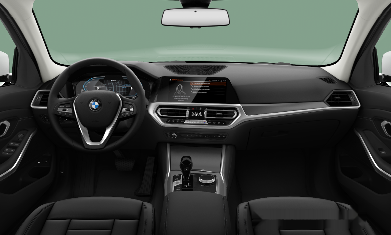Interior of BMW 320e (G21), VIN WBA6N91030FL37433