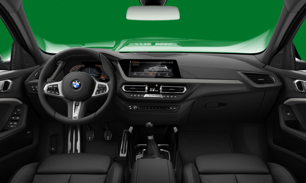 Interior of BMW 118i (F40), VIN WBA7K310807M14141