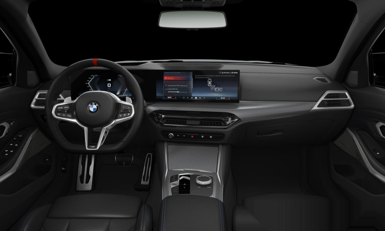 Interior of BMW M340i xDrive (G21 (MUE)), VIN WBA81FY020FU91995
