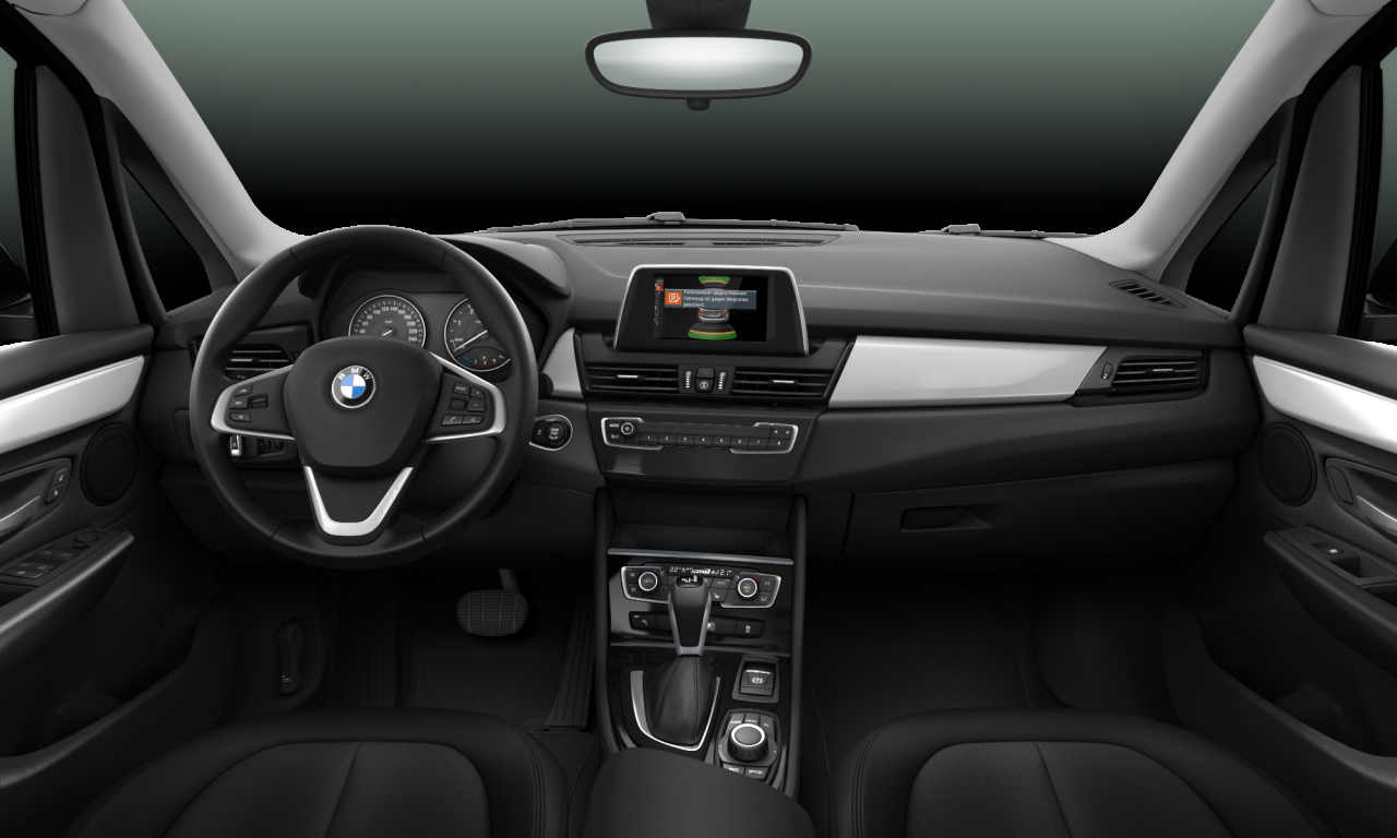 Interior of BMW 218d (F46), VIN WBA2E510205C09930