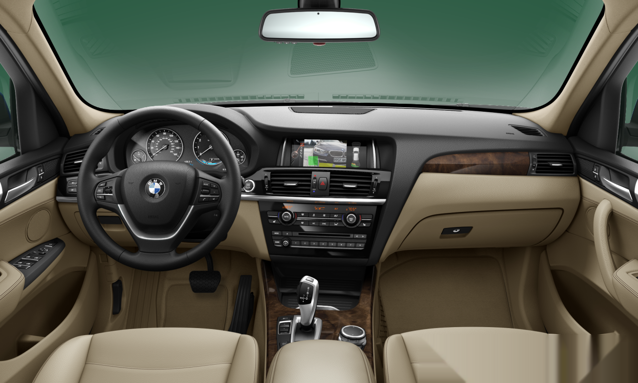 Interior of BMW X3 xDrive28i (F25), VIN 5UXWX9C57G0D83285