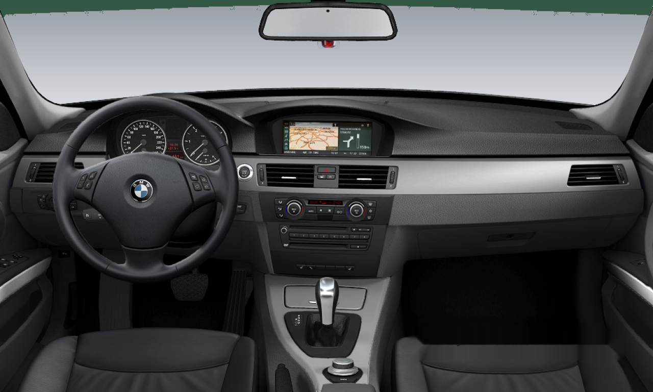 Interior of BMW 330d (E90), VIN WBAVC92000FG87119