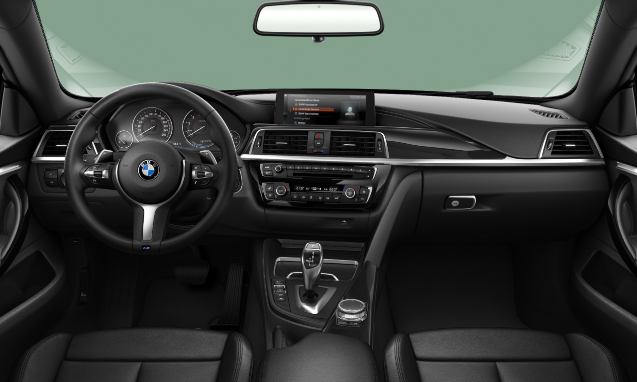 Interior of BMW 420i (F36 (MUE)), VIN WBA4H31080BM44514