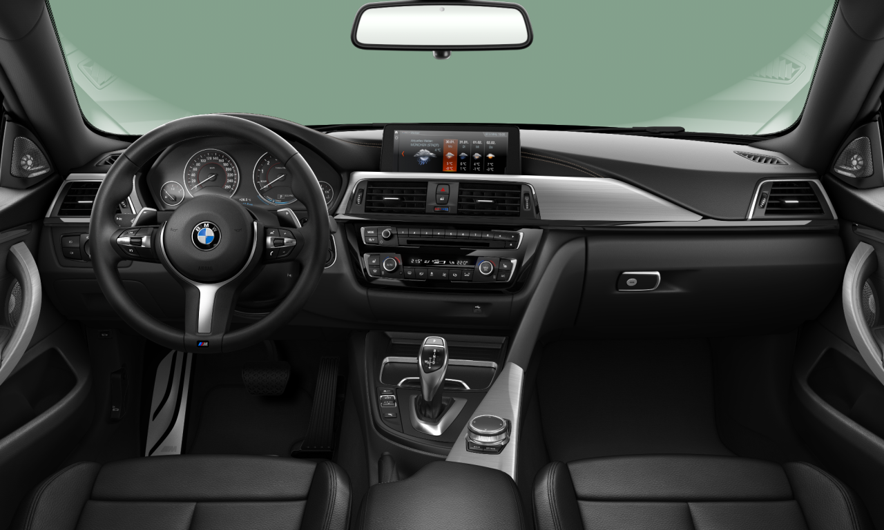 Interior of BMW 440i (F36 (MUE)), VIN WBA4J52030BH83747