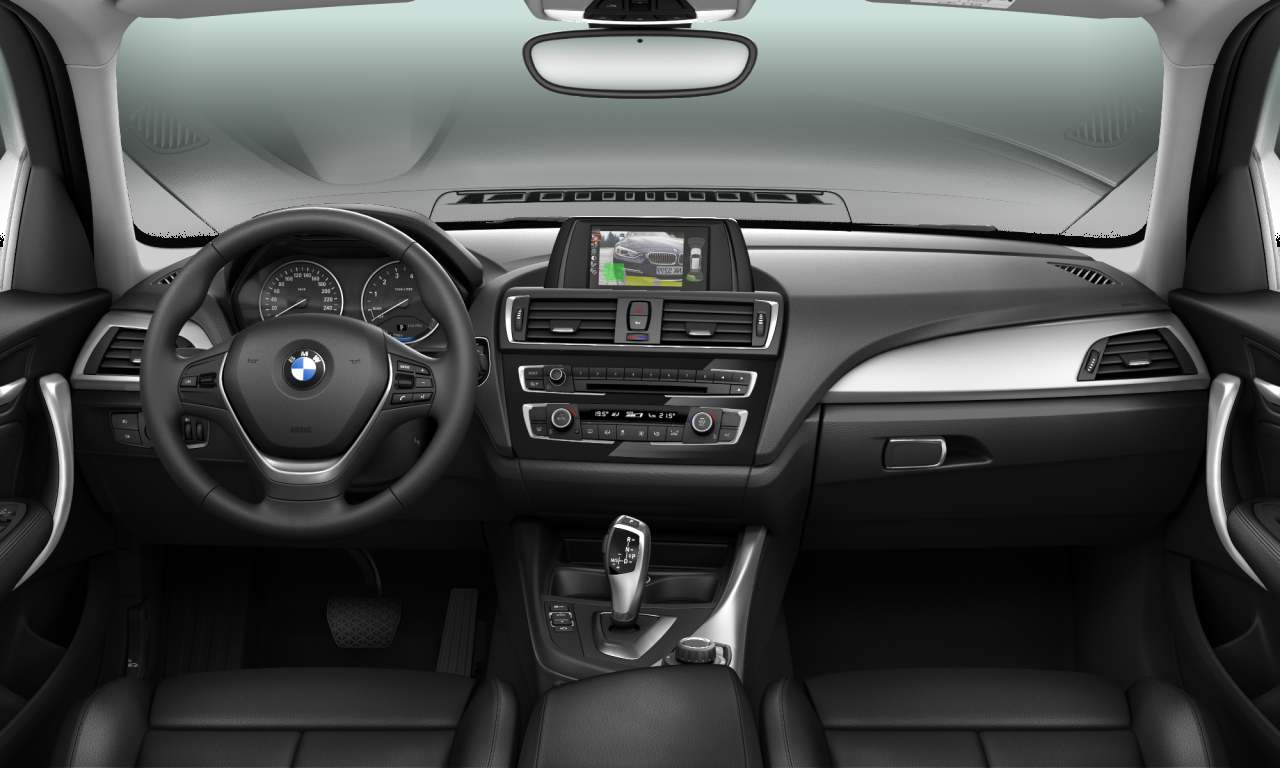 Interior of BMW 118i (F20 (MUE)), VIN WBA2R3101G5A90867