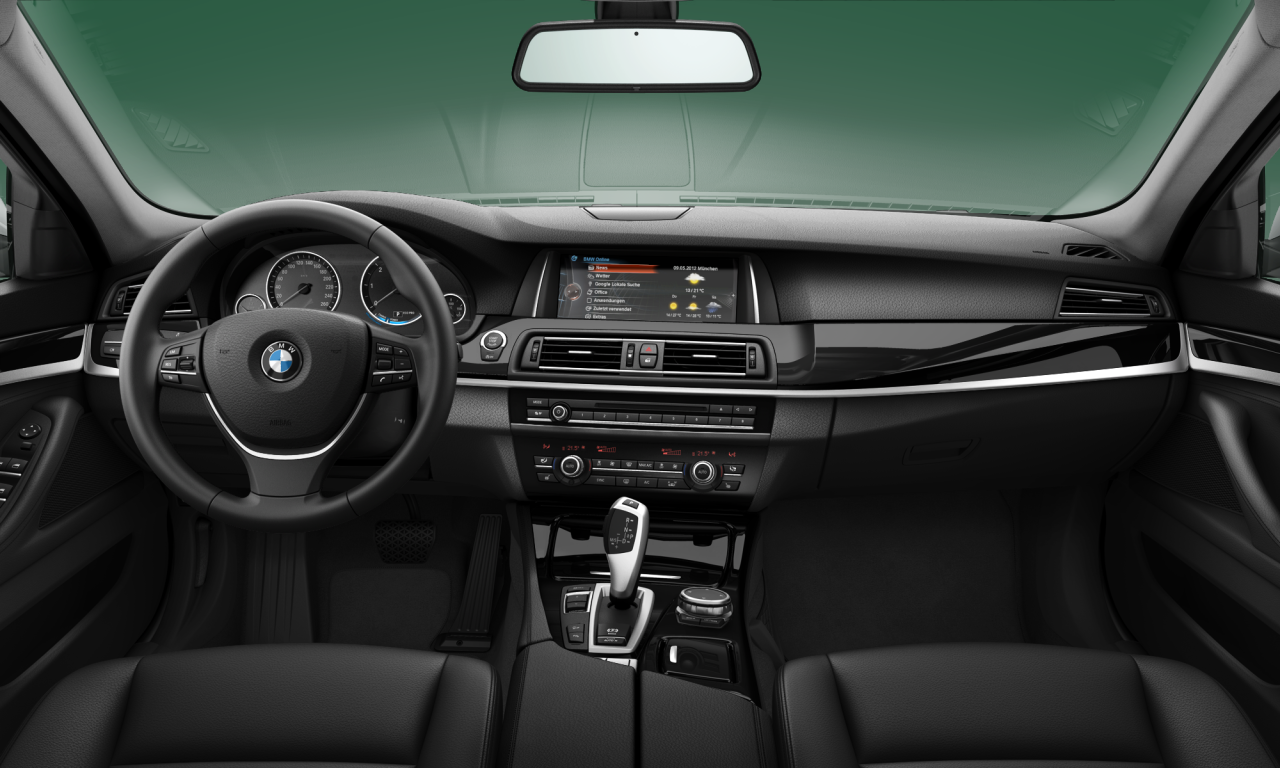 Interior of 2014 BMW 525d xDrive (F10 (MUE)), VIN WBA5C91030D463370