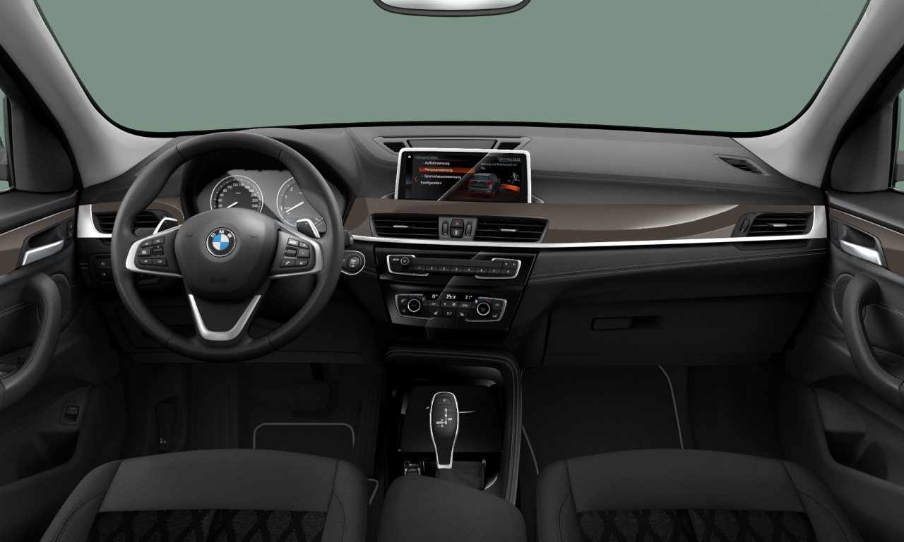 Interior of BMW X1 xDrive20i (F48 (MUE)), VIN WBA11DG03M5T34835