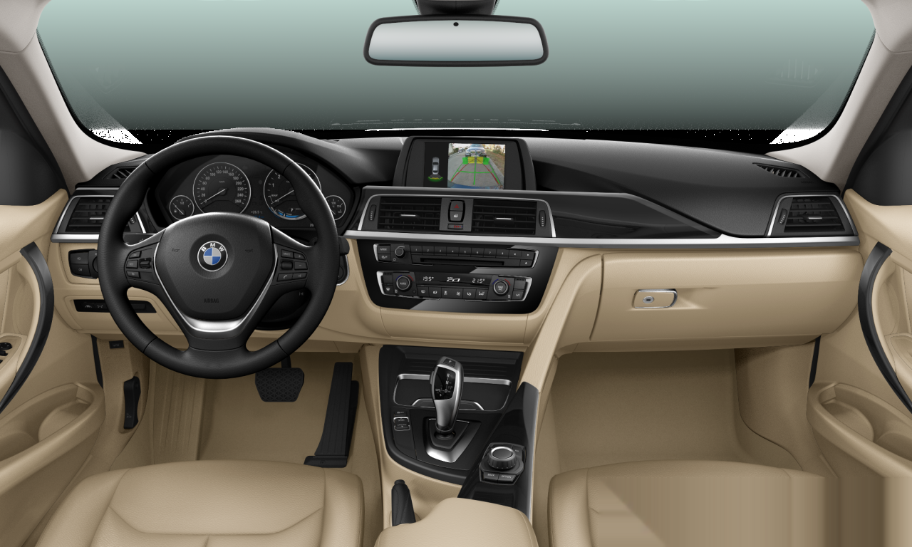 Interior of BMW 318i (F30 (MUE)), VIN WBA8E310XJA642559