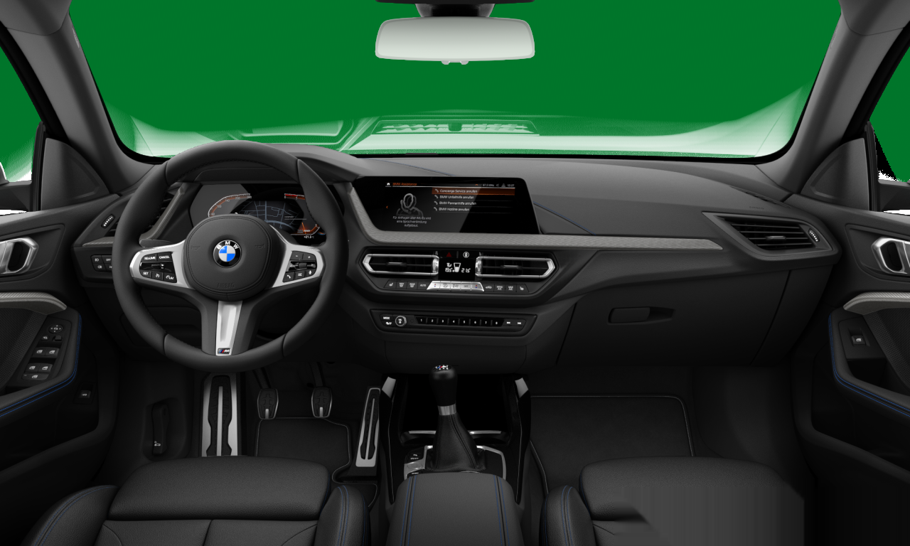 Interior of BMW 218d (F44), VIN WBA32AM0X07K06812