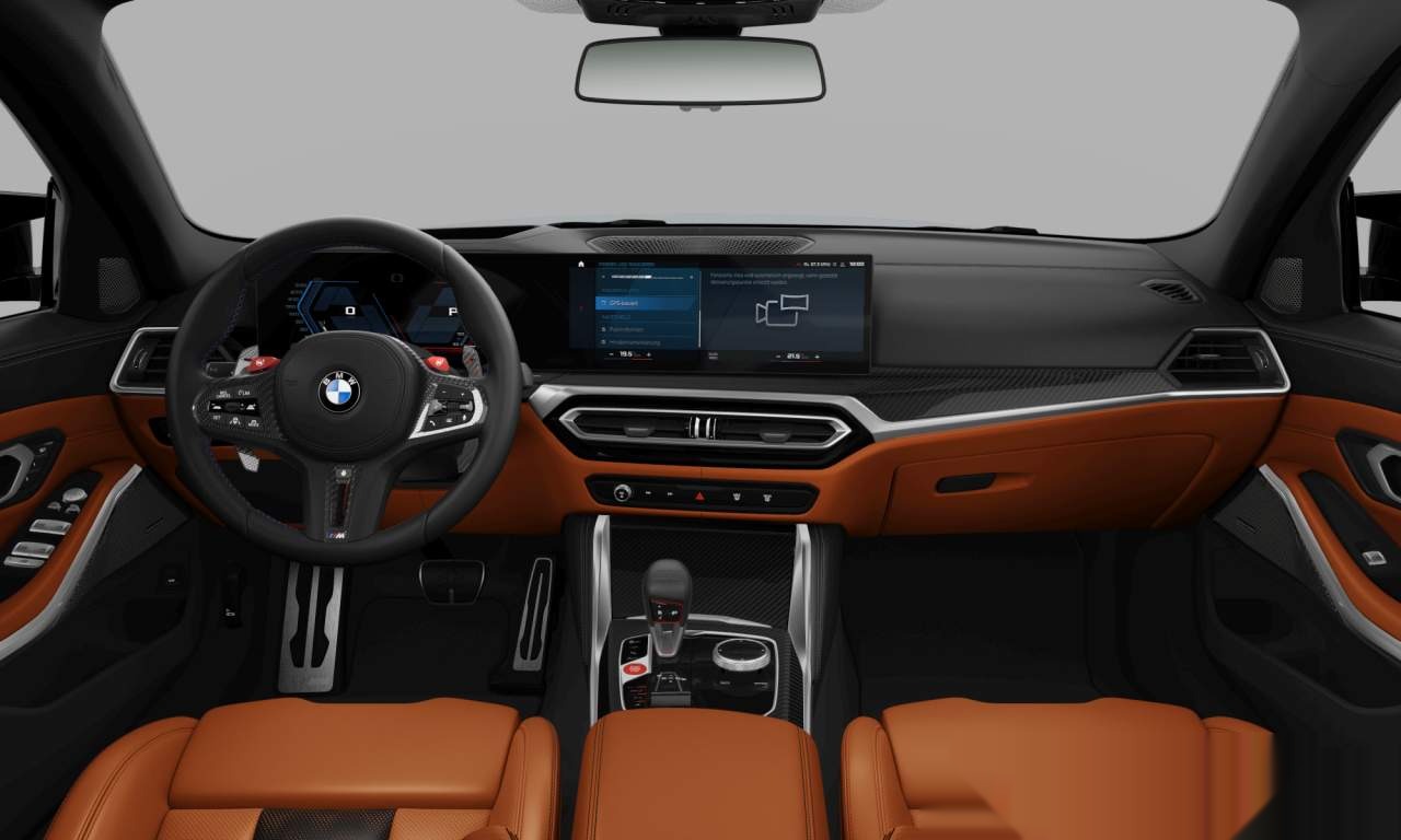 Interior of 2023 BMW M3 Competition M xDrive (G80), VIN WBS42AY010FR25558